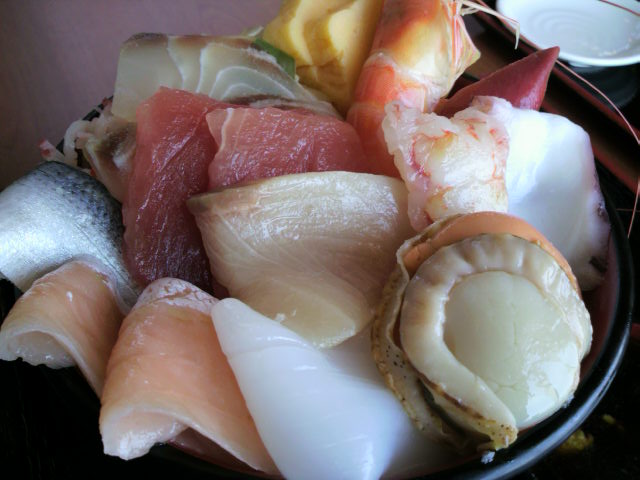 大漁海鮮丼のアップ