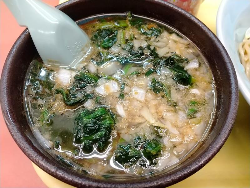 「和節とんこつ醤油つけ麺」のスープ
